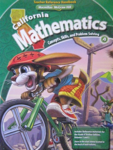 (image for) California Mathematics 4 Teacher Reference Handbook (TE)(P)