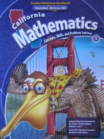 (image for) California Mathematics 5 Teacher Reference Handbook (TE)(P)