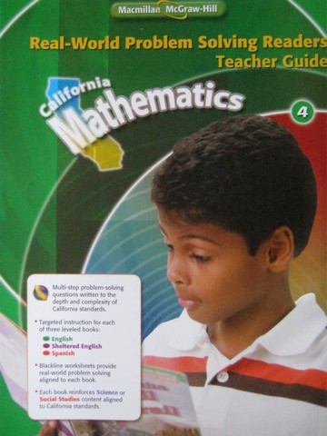 (image for) California Mathematics 4 Real-World Problem Solving Readers (TE)