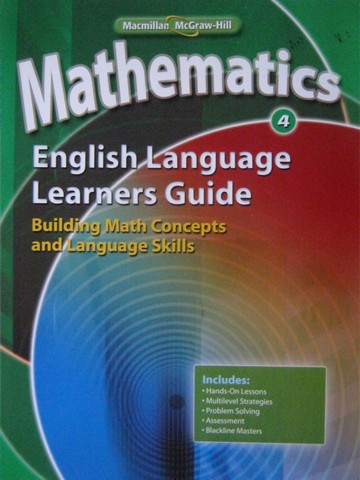(image for) Mathematics 4 English Language Learners Guide (Spiral)