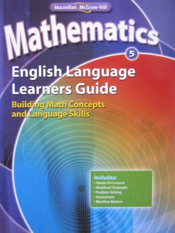 (image for) Mathematics 5 English Language Learners Guide (Spiral)