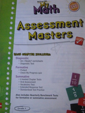 (image for) My Math 4 Assessment Masters (P)