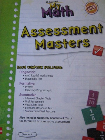 (image for) My Math 4 Assessment Masters (P)