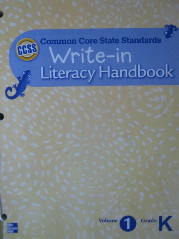 (image for) CCSS Write-in Literacy Handbook K.1 (P)