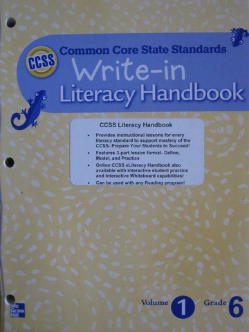(image for) CCSS Write-in Literacy Handbook 6.1 (P)