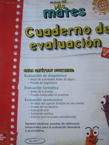 (image for) Mis mates 1 Cuaderno de evaluacion (P)