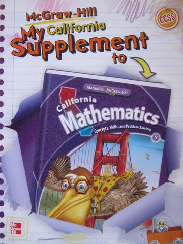 (image for) My Math 5 My California Supplement (CA)(P) by Carter, Cuevas,