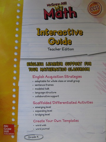 (image for) My Math K Interactive Guide TE (TE)(P)