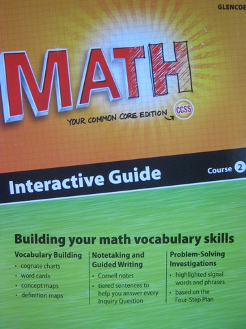 (image for) Math Course 2 Common Core Interactive Guide (P) by Carter,