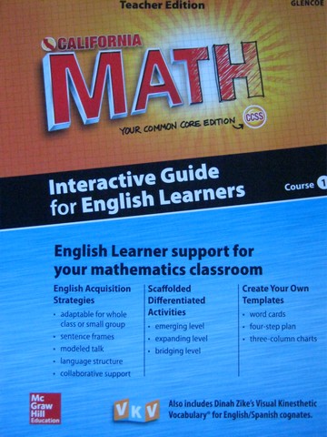 California Math Course 1 Common Core Interactive Guide EL TE (P)