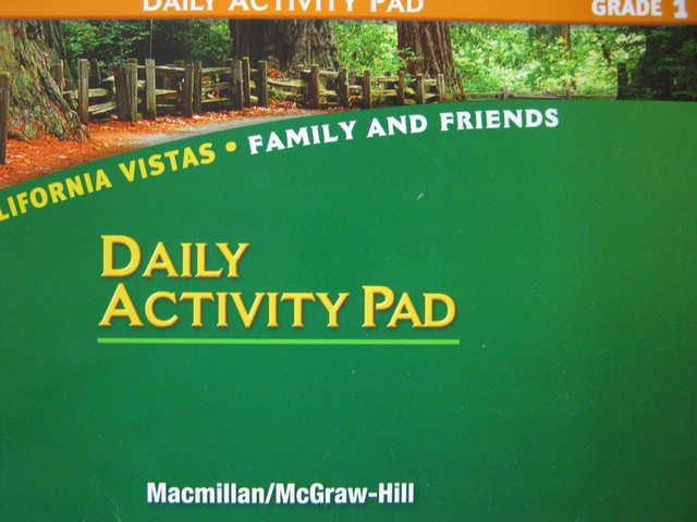 (image for) California Vistas 1 Daily Activity Pad (CA)(P)