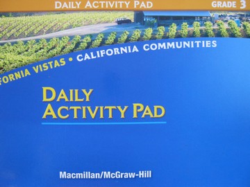 (image for) California Vistas 3 Daily Activity Pad (CA)(P)
