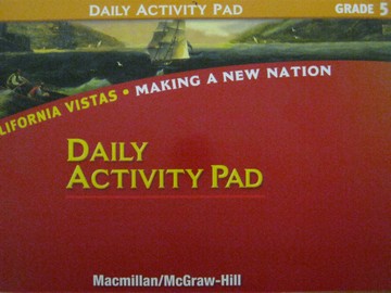 (image for) California Vistas 5 Daily Activity Pad (CA)(P)