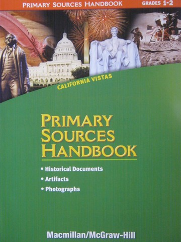 (image for) California Vistas 1-2 Primary Sources Handbook (CA)(P)