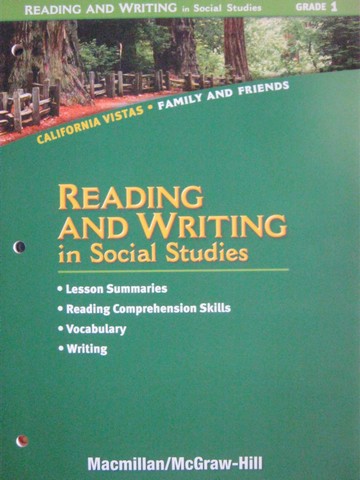 (image for) California Vistas 1 Reading & Writing in Social Studies (CA)(P)