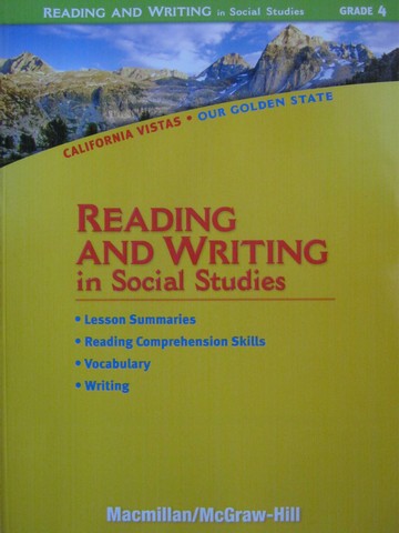 (image for) California Vistas 4 Reading & Writing in Social Studies (CA)(P)