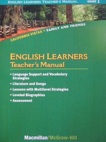 (image for) California Vistas 1 English Learners TM (CA)(TE)(P)