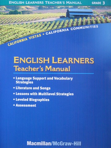 (image for) California Vistas 3 English Learners TM (CA)(TE)(P)