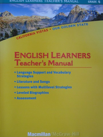 (image for) California Vistas 4 English Learners TM (CA)(TE)(P)
