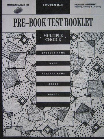 (image for) Spotlight on Literacy 3 Pre-Book Test Booklet (P)