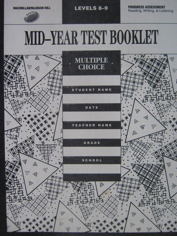 (image for) Spotlight on Literacy 3 Mid-Year Test Booklet (P)