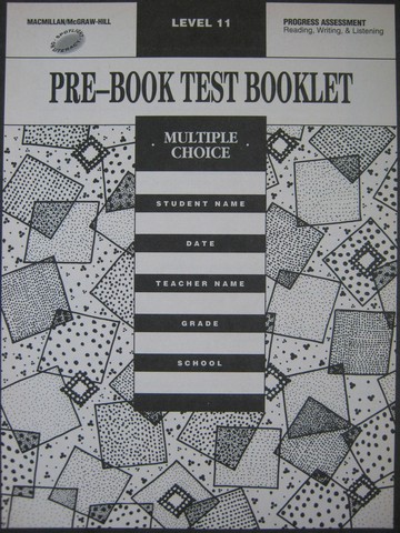 (image for) Spotlight on Literacy 5 Pre-Book Test Booklet (P)