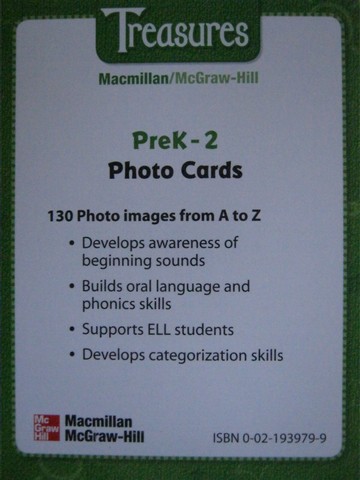 (image for) Treasures PreK-2 Photo Cards (Pk)