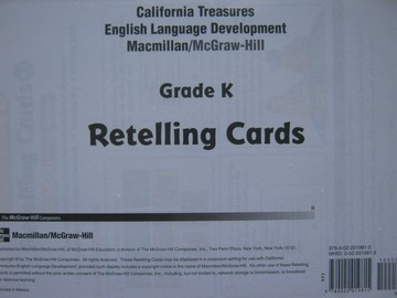 (image for) California Treasures K ELD Retelling Cards (CA)(Pk)