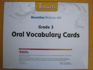 (image for) Treasures 3 Oral Vocabulary Cards (Pk)