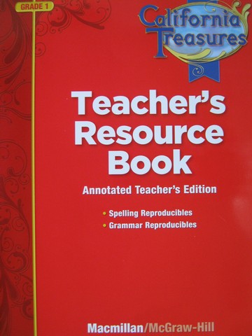 (image for) California Treasures 1 Teacher's Resource Book ATE (CA)(TE)(P)