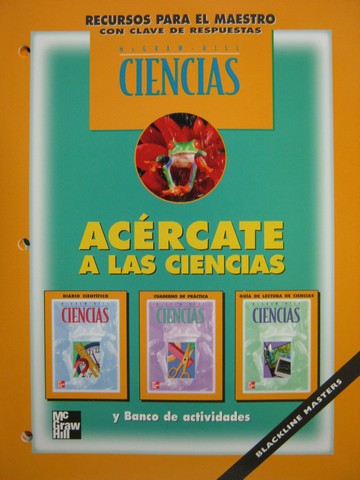 (image for) McGraw-Hill Ciencias 1 Acercate a las Ciencias BLM (TE)(P)