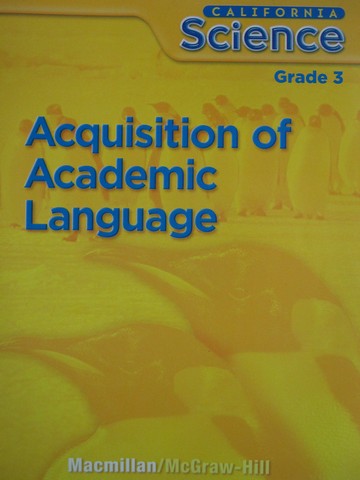 (image for) California Science 3 Acquisition of Academic Language (CA)(P)