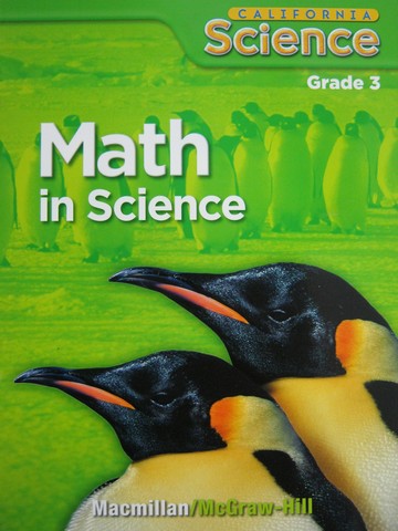 (image for) California Science 3 Math in Science with Answers (CA)(P)