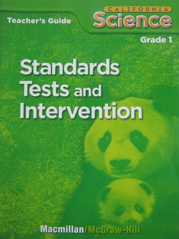 (image for) California Science 1 Standards Tests & Intervention TG (TE)(P)