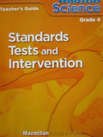 (image for) California Science 4 Standards Tests & Intervention TG (TE)(P)
