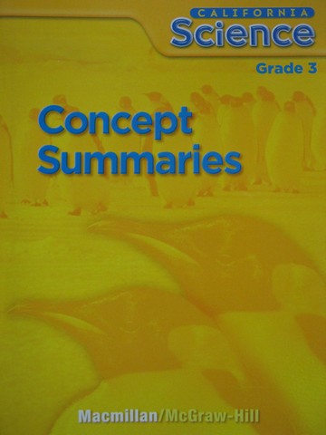 (image for) California Science 3 Concept Summaries (CA)(P)