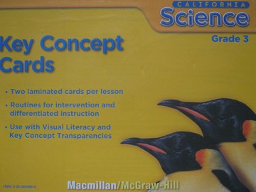(image for) California Science 3 Key Concept Cards (CA)(Pk)