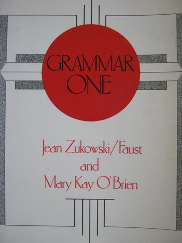 (image for) Grammar 1 (P) by Zukowski/Faust, & O'Brien