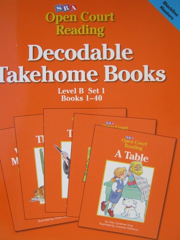 (image for) SRA Open Court Reading B-1 Decodable Takehome Books BLM (P)