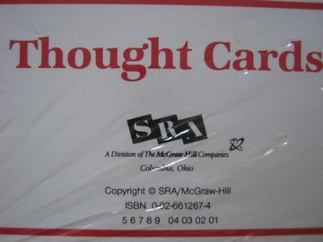 (image for) SRA Open Court Reading K Thought Cards (Pk)