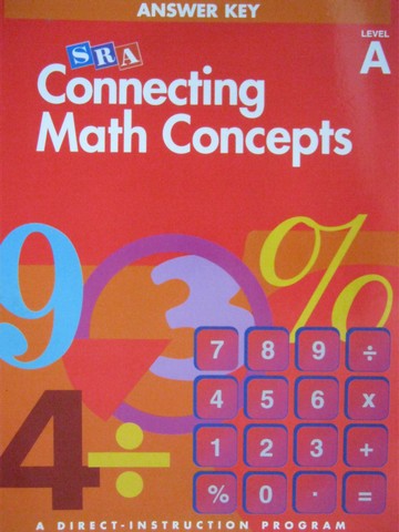 (image for) Connecting Math Concepts A Answer Key (P) by Engelmann & Carnine