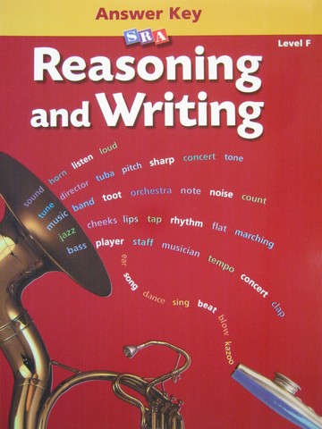(image for) SRA Reasoning & Writing F Answer Key (P) by Engelmann,