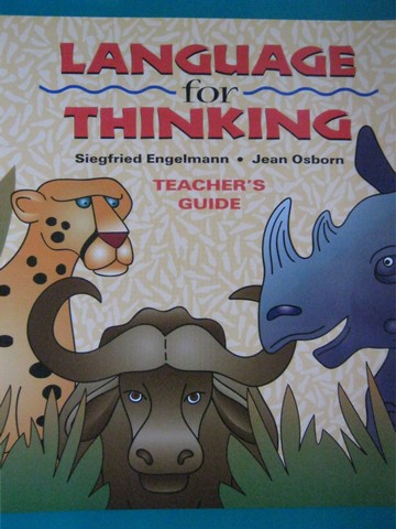 (image for) Language for Thinking TG (TE)(P) by Engelmann & Osborn