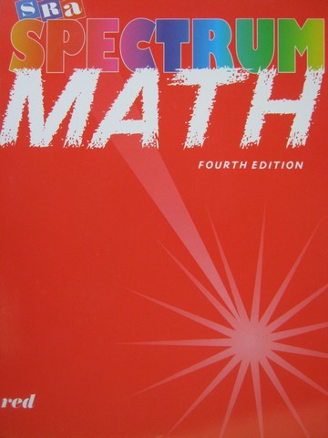 (image for) SRA Spectrum Math Red 4th Edition (P) by Thomas J Richards