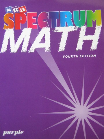 (image for) SRA Spectrum Math Purple 4th Edition (P) by Thomas J Richards