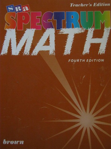 (image for) SRA Spectrum Math Brown 4th Edition TE (TE)(P) by Richards