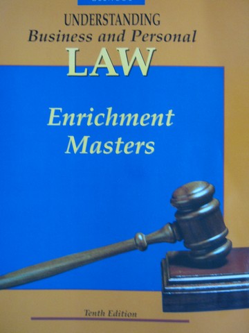 (image for) Understanding Business & Personal Law 10e Enrichment Masters (P)