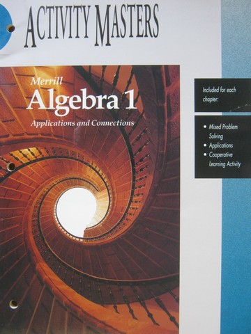 (image for) Merrill Algebra 1 Activity Masters (P) - Click Image to Close