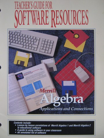 (image for) Merrill Algebra Software Resources Teacher's Guide (TE)(P)
