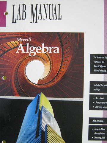 (image for) Merrill Algebra Lab Manual (P) by Nancy L Borchers